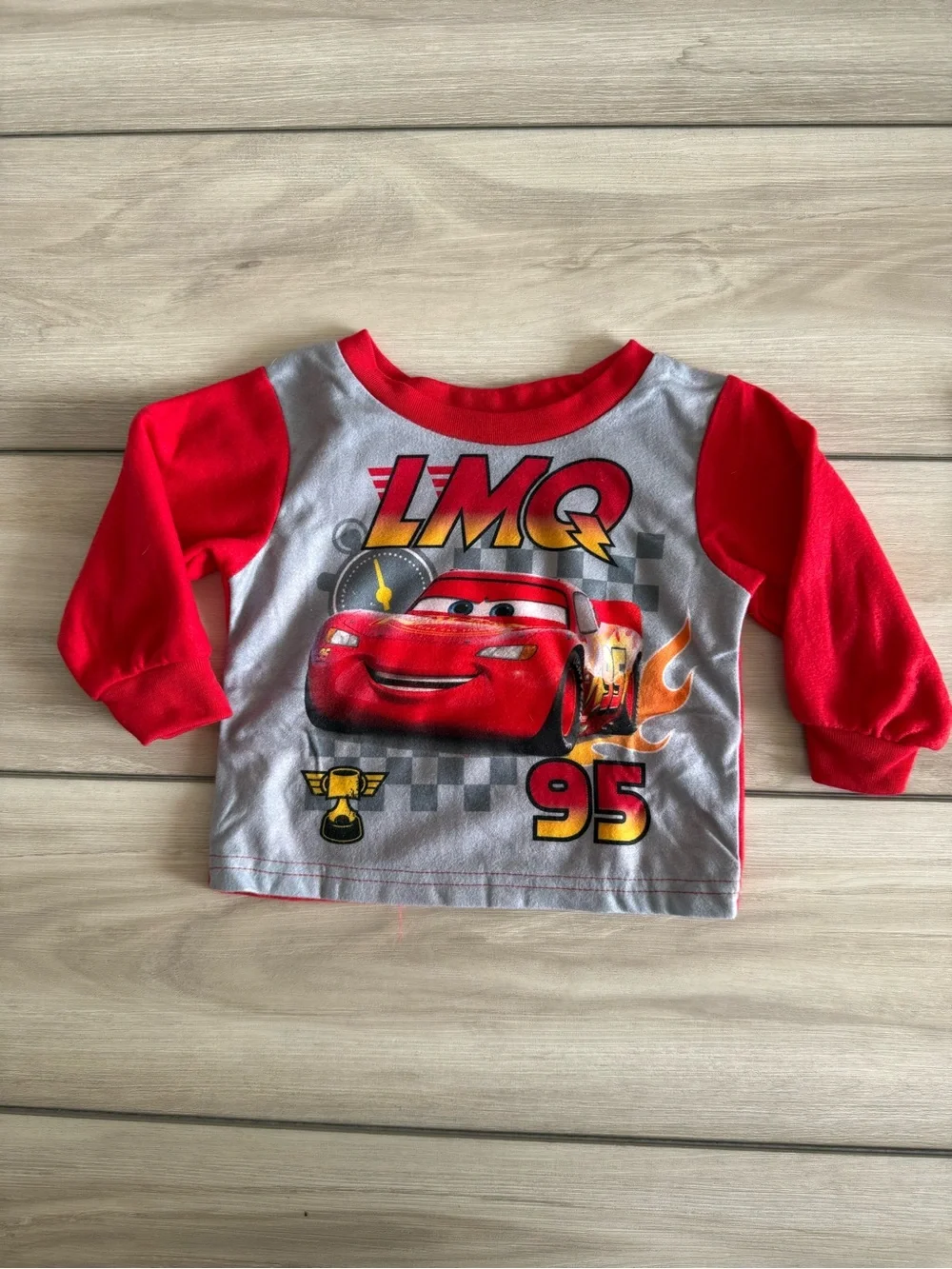 Disney Cars 2 Piece Pajama Set Red 12months NWT IN PACKAGING